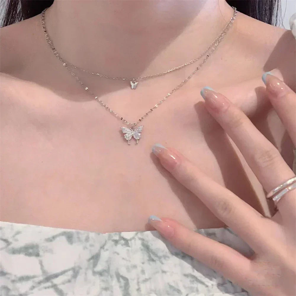 Niche neck accessories elegant fashion trend shiny pendant necklace - Image 8